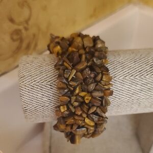 Chunky Brown Stone Bracelet